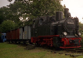 An der Lok 99 4644 wird gearbeitet, vielleicht fährt sie bald wieder!