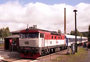 Sonderzug mit tschechischen Eisenbahnfreunden
