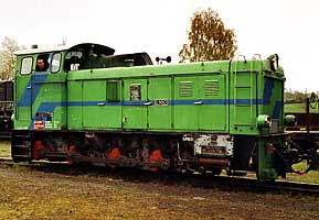 Täglich bei der Döllnitzbahn im Einsatz, die Rumänin LY2d