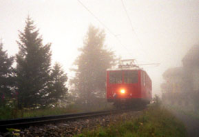 Nebel als häufiger Begleiter auch im schönsten Sommer.