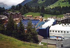 Das Schönste an Gstaad ist die Schleife, die der Zug fährt.