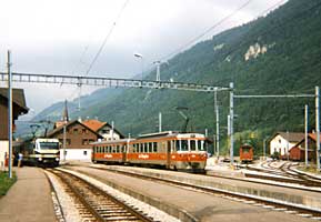 Gemeinschaftsbahnhof von MOB und GFM