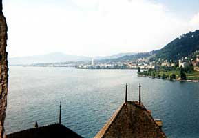 Blick vom Schloß nach Montreux und Vevey (1996)