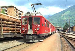 Kopfbahnhof in Tirano