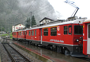 Bahnhof Brusio, es folgt die "Serpentine"