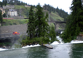 leichtes Hochwasser am Inn
